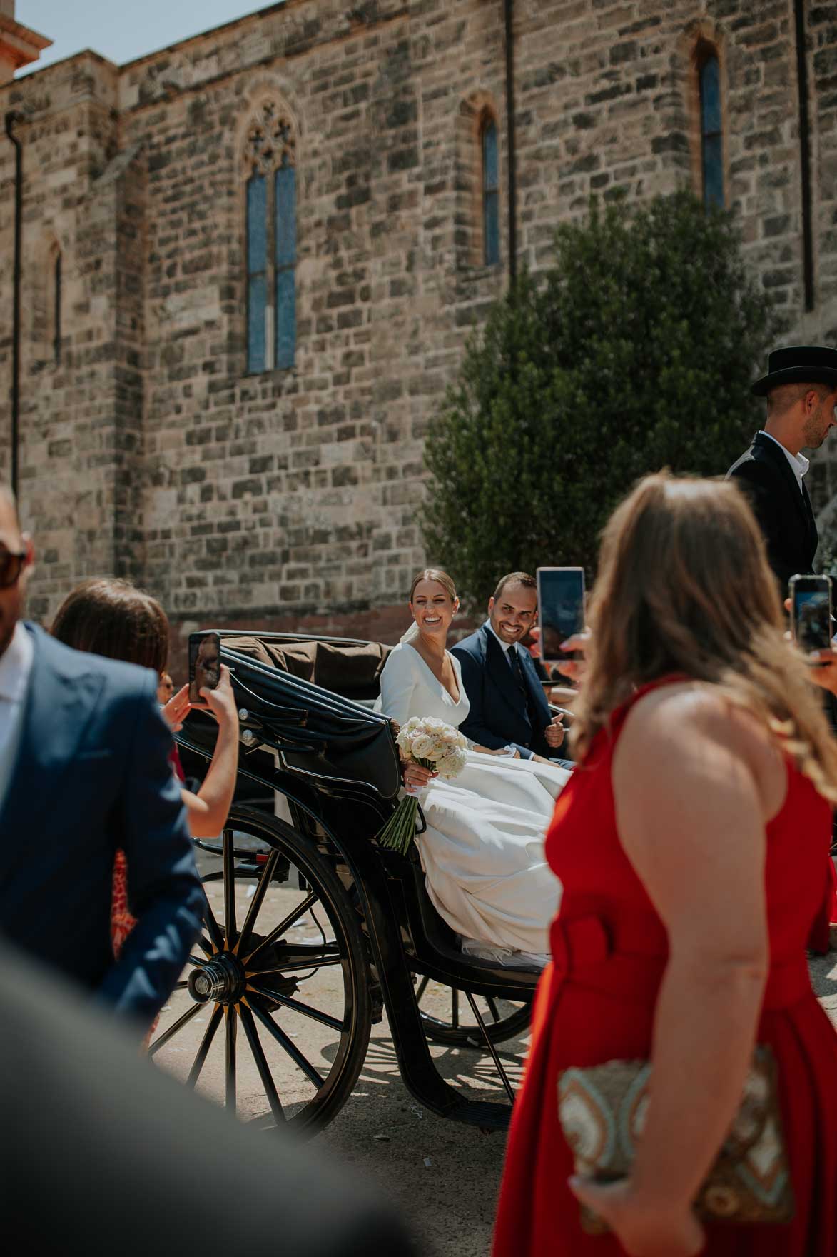 Boda con Carruaje de Caballos