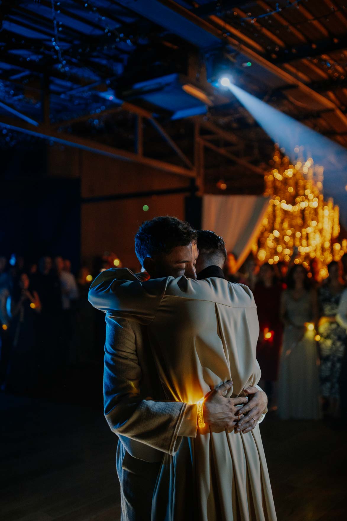 Baile de Novios con cañones de Luz